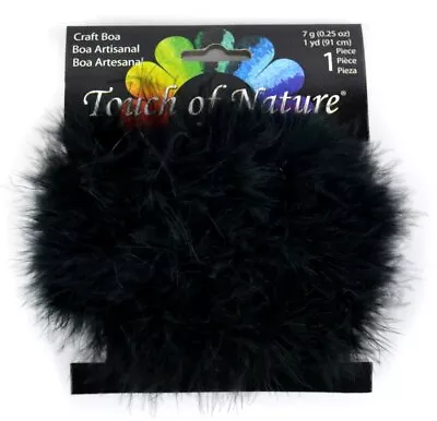 1-Piece Feather Marabou Craft Boa For Arts And Crafts 1-Yard Black • $11.60