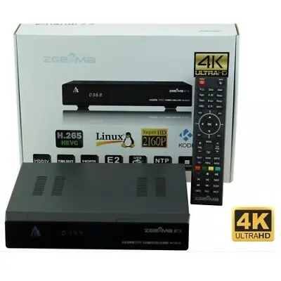 Zgemma H7S V.2 Enigma 2 Satellite Receiver Combo 2xDVB-S2X+DVB-T2/C Linux • £109.99