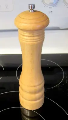 Vintage Pepper Mill Olde Thompson 10 1/2 Inch Hardwood Beige Colored Wood • $13