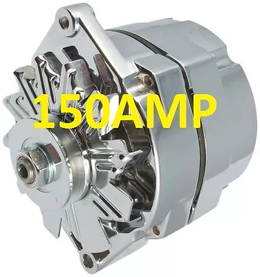 $169.79 • Buy New 150amp High Chrome Alternator Self Exciting 1 Wire System For Chevy Gm Buick