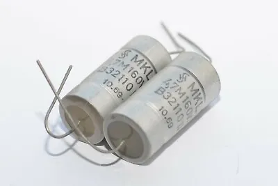 2x Siemens MKL B32110 Sound Film High End Tone Capacitor 4.7 μF / 160V NOS • $22.51