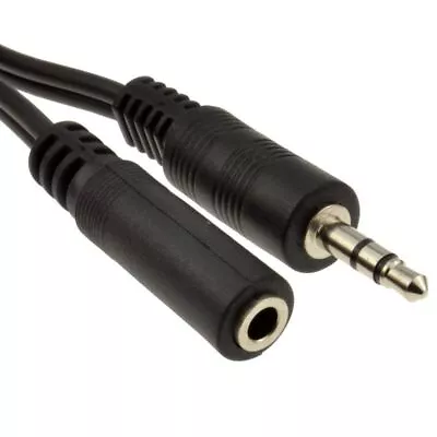 3.5mm Jack Headphone Extension Cable AUX Audio Lead Stereo Male To Female Lot • £3.79