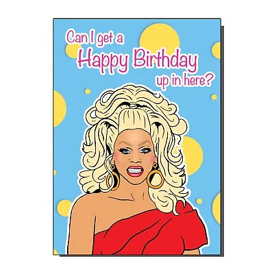 £2.50 • Buy RuPauls Drag Race Queen Happy Birthday / Greetings Card 