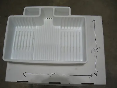 VINTAGE  Rubbermaid Large Plastic Dish Drying Rack Drip Drainer White 6054 • $27.99