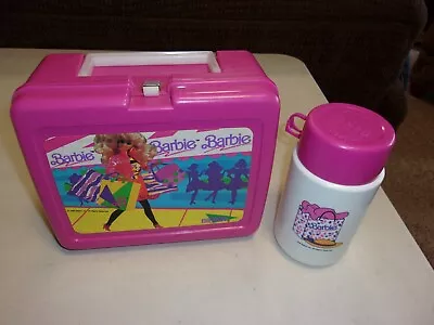 Vintage Barbie Plastic Lunch Box 1990 With Thermos • $10.50