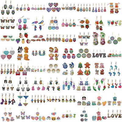 $15.61 • Buy 5D DIY Full Diamond Painting Keychain Key Chains Keyring Art Craft Bag Decor AU