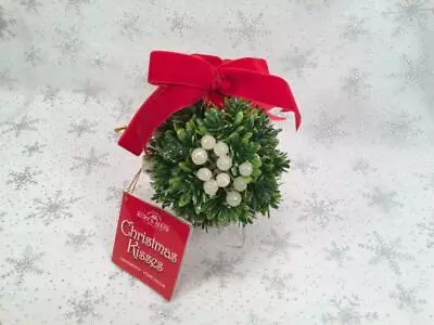 Kurt Adler Mistletoe Ball Christmas Kisses Ornament With Original Tag • $14.99