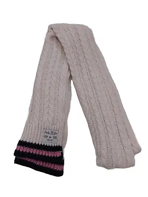 Jack Wills Women's Scarf Cream Polyamide With Polyester Viscose Rectangle Scarf • £12.50