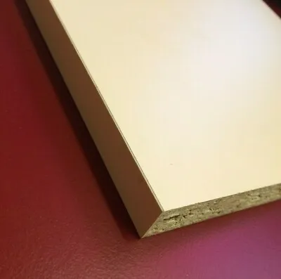 £1.95 • Buy 15mm Cream Melamine Faced Chipboard Shelving Board Various Widths 1200mm Lengths