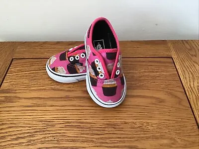 Baby Girls Vans Off The Wall Training Shoes Size U.k 4 • £8.50