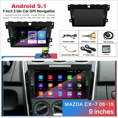 9'' Touch Screen 1+16GB Stereo Radio Multimedia Player GPS For Mazda CX-7 08-15 • $164.65
