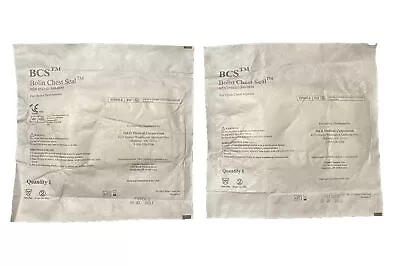 *2-Pack* H&H Medical Bolin Chest Seal BCS Sterile Wound Dressing EXP 2016-2018 • $7