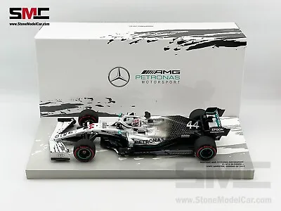 MINICHAMPS Mercedes F1 W10 Lewis Hamilton German 2019 World Champion 1:18 Gift • $289