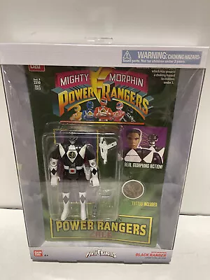 Power Rangers Mighty Morphin Black Ranger Zack Flip Auto Legacy Action Figure • $22.99