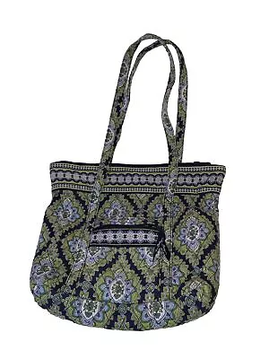 VERA BRADLEY CAMBRIDGE Retired Green/blue/ Purse Zipper Pocket • $12