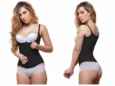 Vedette 939 Joy Double Layer Waist Cincher With Zipper Black And Nude • $37.95