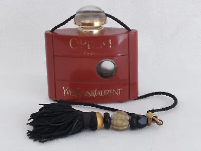 Vintage Empty YVES SAINT LAURENT Opium Parfum Bottle W/ Tassel – 7.5ml (¼ Oz) • $12