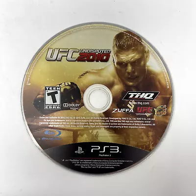 UFC Undisputed 2010 (PlayStation 3) Disc Only Tested & Working + Free Shipping! • $7.99