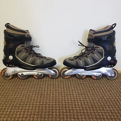 Roller Blades K2 FLIGHT ALX-M Inline Skates US Size 11.5 Aluminum NO BRAKE • $44.99