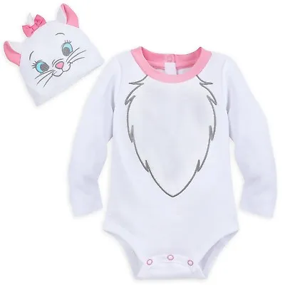 Disney Store Marie Baby Bodysuit Aristocats Costume Halloween Dress Up Kitty Cat • $39.95