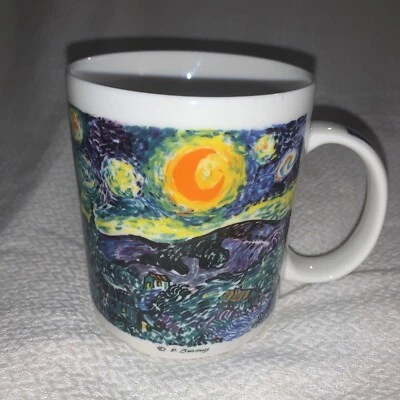 $22 • Buy Chaleur Masters Van Gogh Starry Night Collection D. Burrows 18oz. Coffee Mug Cup