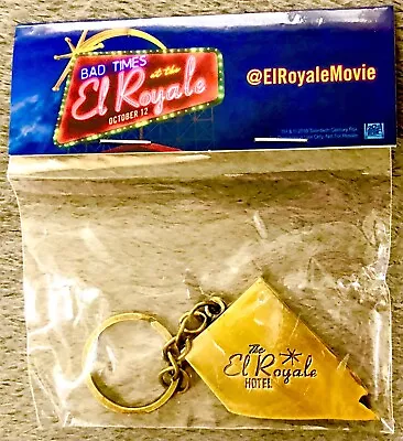 Bad Times At The El Royale 2018 Movie Promo Collector Keychain Nevada-new • $3.99