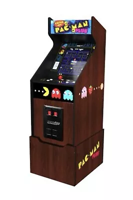 New In Box Arcade 1up Pac Man Plus Light Up Marquee Riser Light Up Front Panel • $500