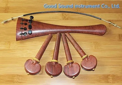 1 Sets Nice Rosewood Cello Parts 4/4include Tailpiece Tail Guts & Pegs • $55.99