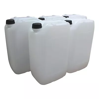 4 X 25L LITRE PLASTIC WATER CONTAINER CARRIER FOOD DRUM JERRYCAN JERRICAN  • £36.95