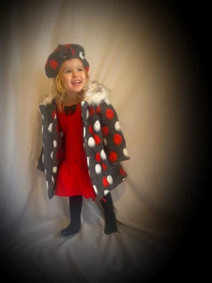 £25 • Buy 3-4m Girls Woolen Coat And Dress Set
