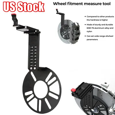 Universal 4 Or 5 Lug Wheel Fitment Offset Tool Offset Measurement Gauge Hub Tool • $45.99