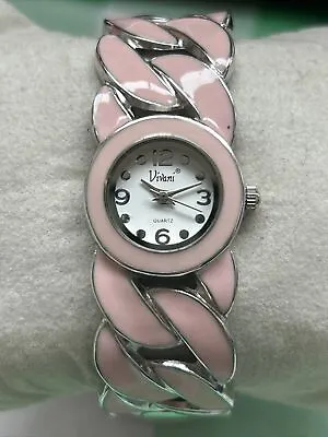 Vivani Pink Women’s Cuff Band Quartz Watch • $10