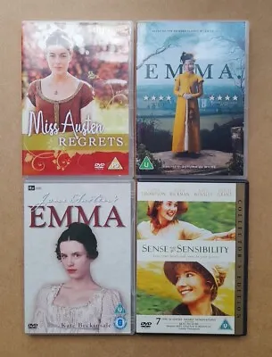 Jane Austen - 4 Romantic Period / Costume Drama Adaptations - 4 Disc DVD Bundle • £6.99