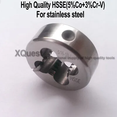 HSSE Unified Thread Round Split Dies Adjustable Die UN 1/4 4-40 1/2 3/8 5/16 • $23.72