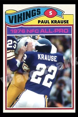 1977 Style PAUL KRAUSE Minnesota Vikings Poster NFL Sports Photo 16x24in • $49