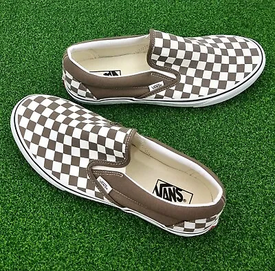 Size 11 US-Men's VANS 'Checkerboardl' SLIP ON Skate Shoes Sneakers- CLASSICS! • $45