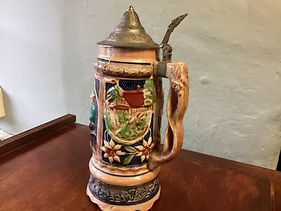 Vintage German Wind Up Musical Beer Stein Tankard  • £7