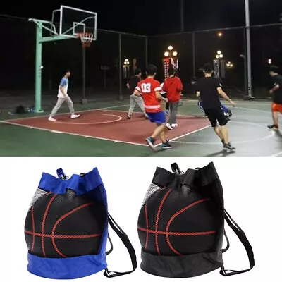 Sport Basketball Backpack Shoulder Bag Basketball Net Bag Volleyball FootbaMF • $4.93
