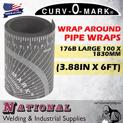 Wrap Around Pipe Wraps 176B Large 100 X 1830mm (3.88in X 6ft) J1859 • $79.10