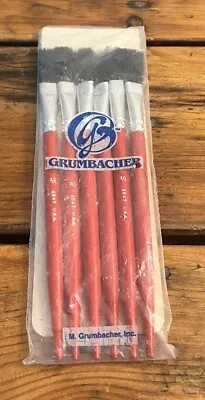 Lot Of 6 Grumbacher Brushes New Old Stock 1/2 4847 USA • $39.99