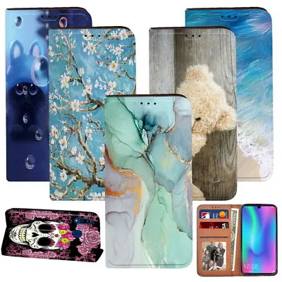 Fit Samsung Galaxy S/A Series -  PU Leather Mobile Phone Wallet Stand Cover Case • £3.49