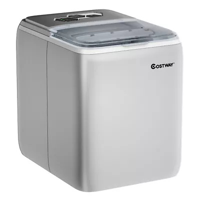 Portable Countertop Ice Maker Machine 44Lbs/24H Self-Clean With Scoop Silver • $139.49