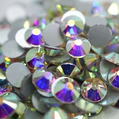 Swarovski Crystals AB Rhinestones Flat Back Stones Gems For Nail Art 75 Piece • $8.70