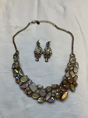 Accessorize Necklace & Earring Set Costume Jewellery Perfect For Christmas Party • £7