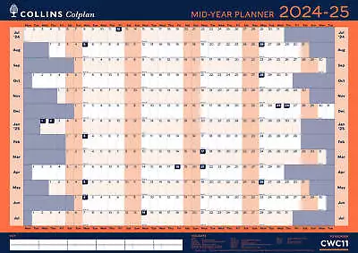 Colplan - A1 Monthly 2024-2025 Mid/Academic Year Diary/Planner • £13.99