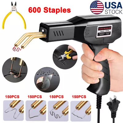 Hot Stapler Car Bumper Fender Fairing Welder Gun Plastic Repair Kit +600 Staples • $18.99