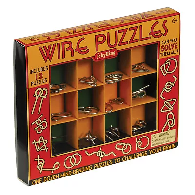 Schylling Wire Puzzle Set Of 12 # WPZ • $13.49