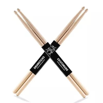 2 Pair Drum Sticks 5A Classic Maple Drumsticks For Adults Kids And Beginners • $8.34