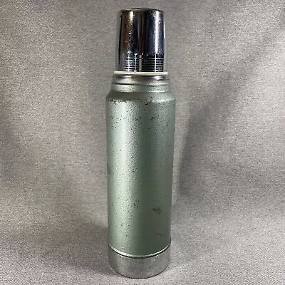Vintage Aladdin Stanley USA Thermos Quart Green Vacuum Beverage Bottle A-944C • $22.50