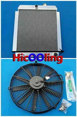 $244 • Buy ALUMINIUM RADIATOR With Fan For CHEVY PICKUP TRUCK AT 1948-1954 49 50 51 52 53